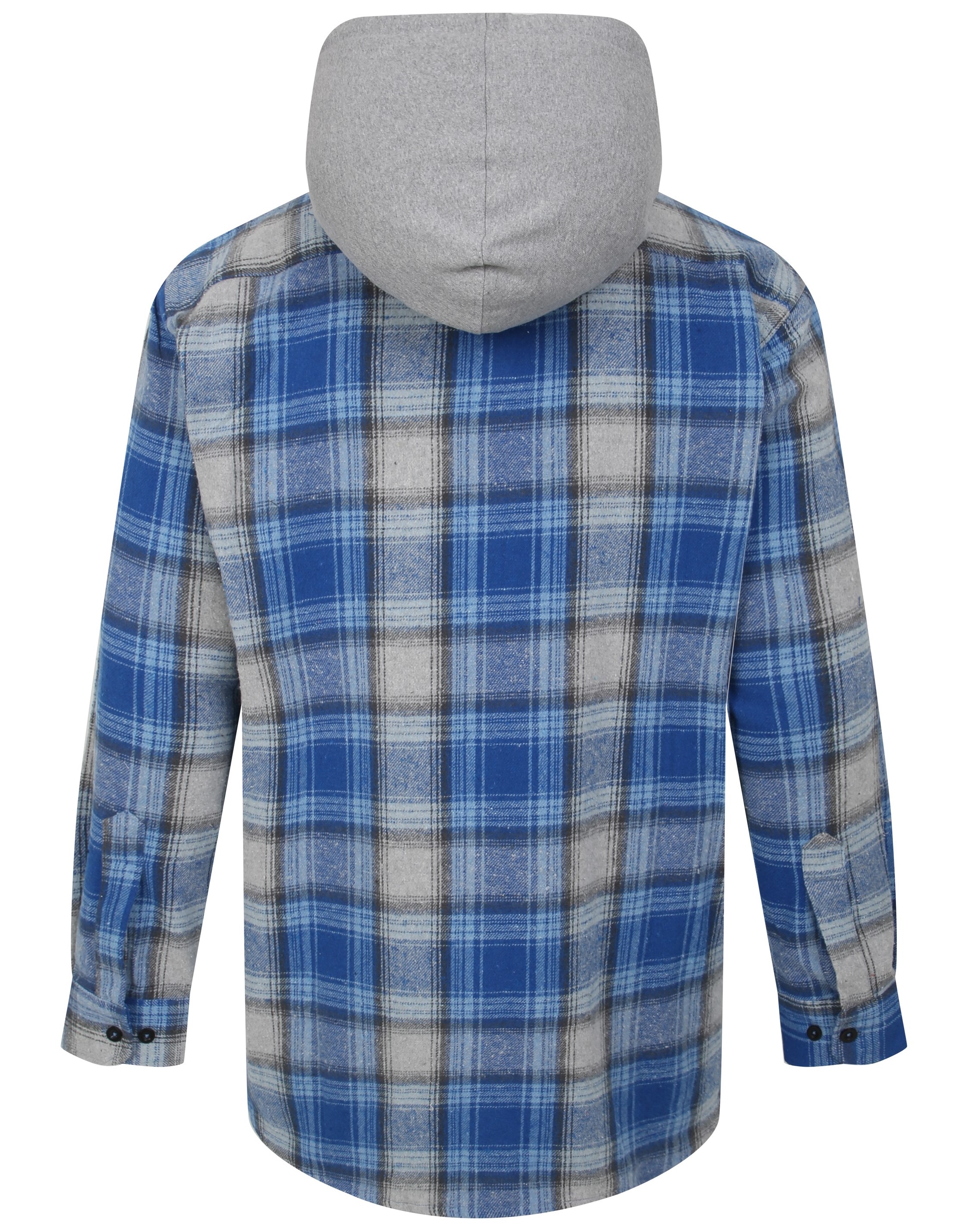 Flannel with sweatshirt outlet hood